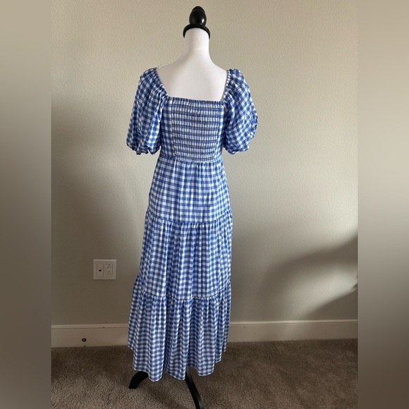 Hyacinth House Harper Maxi Dress Blue Gingham Tuckernuck - Picture 4 of 6